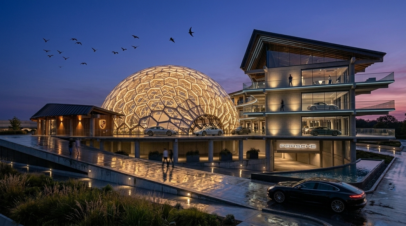 TERRA NALA - A Long-Span Automotive Experience Center Inspired by the Philosophy of Bedawang Nala